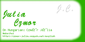 julia czmor business card